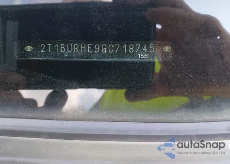 2016 Toyota Corolla L from USA, damaged, VIN 2T1BURHE9GC718745